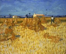 Harvest in Provence, 1888. Creator: Gogh, Vincent, van (1853-1890)