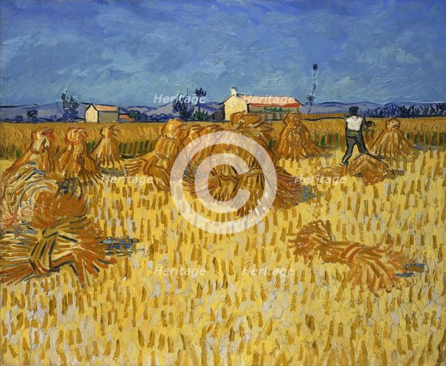 Harvest in Provence, 1888. Creator: Gogh, Vincent, van (1853-1890).