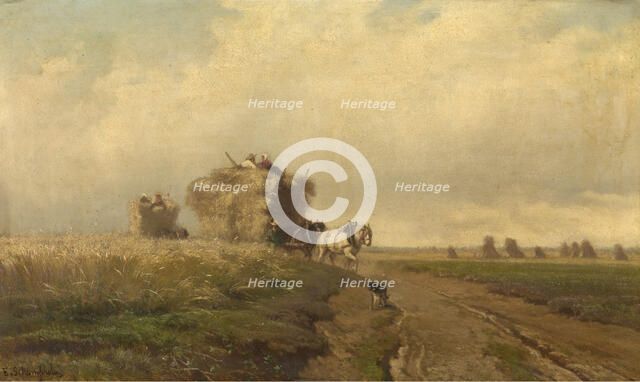 Harvest, mid-late 19th century. Creator: Edmond de Schampheleer.