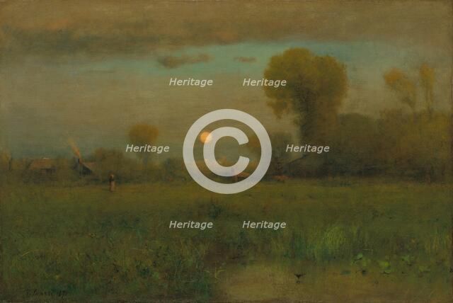 Harvest Moon, 1891. Creator: George Inness.