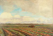 Harvest of Turnips, 1925-1927. Creator: Fritz Syberg
