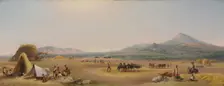 Harvest on the Roman Campagna, 1868. Creator: John Gadsby Chapman (American, 1808-1889)