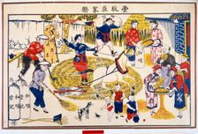 Harvest on a Chinese farm, 20th century. Creator: Unknown