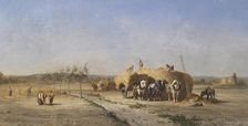 Harvest Scene, 1866. Creator: Jules Jacques Veyrassat