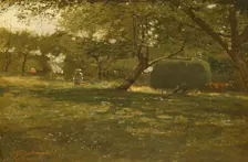 Harvest Scene, ca. 1873. Creator: Winslow Homer