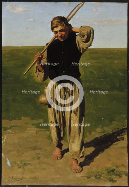 Harvester, 1881. Creator: Nikolai Dmitriyevich Kuznetsov.