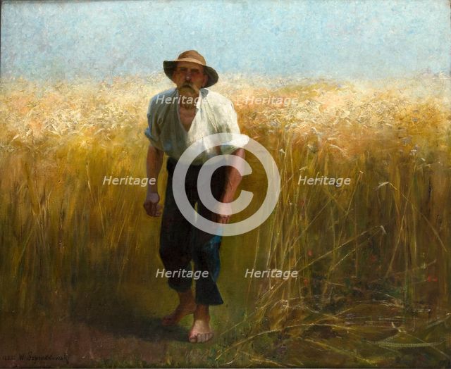Harvester, 1895. Creator: Waclaw Szymanowski.