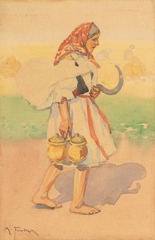 Harvester, 1900-1920. Creator: Anton Frolka