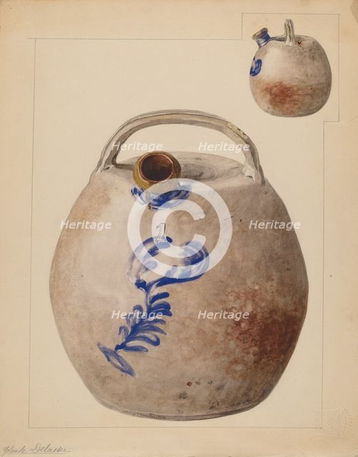 Harvester Jug, c. 1937. Creator: Yolande Delasser.