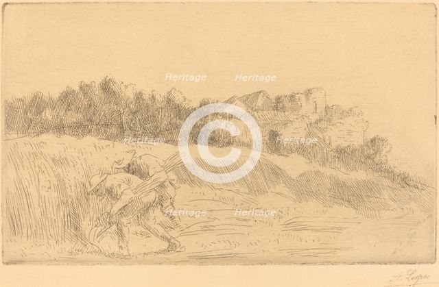 Harvesters (Les moissoneurs). Creator: Alphonse Legros.