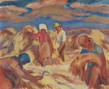 Harvesting, 1940-1945. Creator: Alois Holub