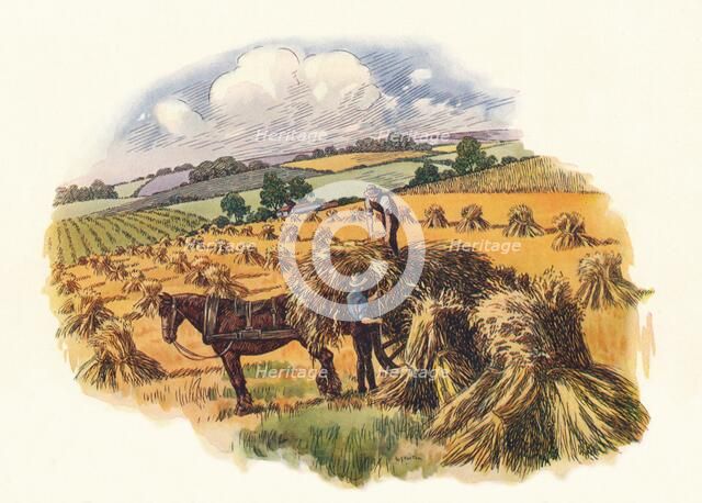 Harvesting at Tolpuddle, (1824), 1934. Artist: Unknown