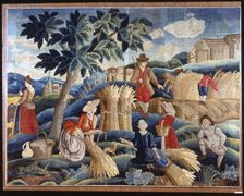 Harvesting, England, 1701/25. Creator: Unknown