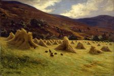 Harvesting, Forest of Birse, c1900. Creator: Joseph Farquharson