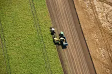 Harvesting, Glinton, Peterborough, Cambridgeshire, c2010s(?). Artist: Damian Grady