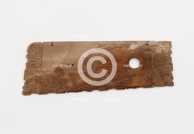 Harvesting knife (hu) with dragons, Eastern Zhou dynasty, 5th-4th century BCE. Creator: Unknown.
