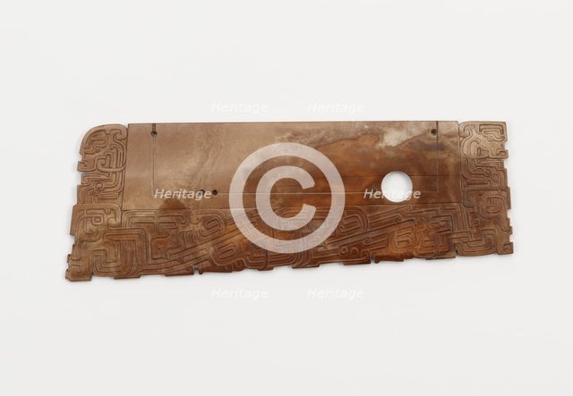 Harvesting knife (hu) with dragons, Eastern Zhou dynasty, 5th-4th century BCE. Creator: Unknown.