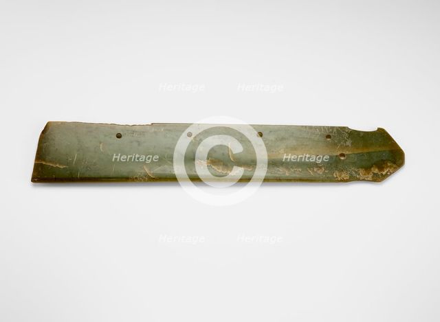 Harvesting knife (hu ?), fragment, Late Neolithic period, ca. 2000-1700 BCE. Creator: Unknown.