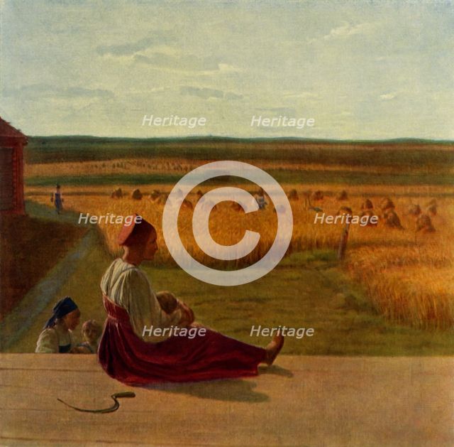 'Harvesting. Summer', mid 1820s, (1965). Creator: Aleksey Venetsianov.