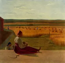 Harvesting. Summer mid 1820s, (1965). Creator: Aleksey Venetsianov