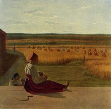 Harvesting. Summer mid 1820s, (1965). Creator: Aleksey Venetsianov