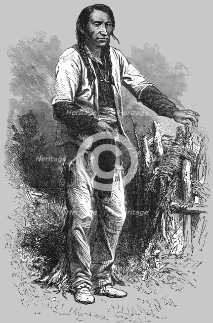 'Hashquaht; In pawn in an Indian village', 1875.  Creator: Unknown.