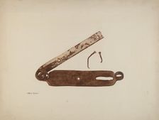 Hasp from Door of "Kennedy Farm", 1935/1942. Creator: Albert Rudin