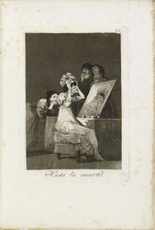 Hasta la muerte, 1799-1799. Artist: Francisco Goya