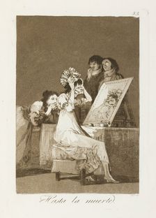 Hasta la muerte.; Los Caprichos, pl.55, 1799. Creator: Francisco Goya