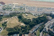 Hastings Castle, East Sussex, 2016. Creator: Damian Grady
