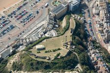 Hastings Castle, East Sussex, 2020. Creator: Damian Grady