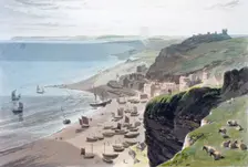 Hastings, from the East Cliff 1823. Creator: William Daniell