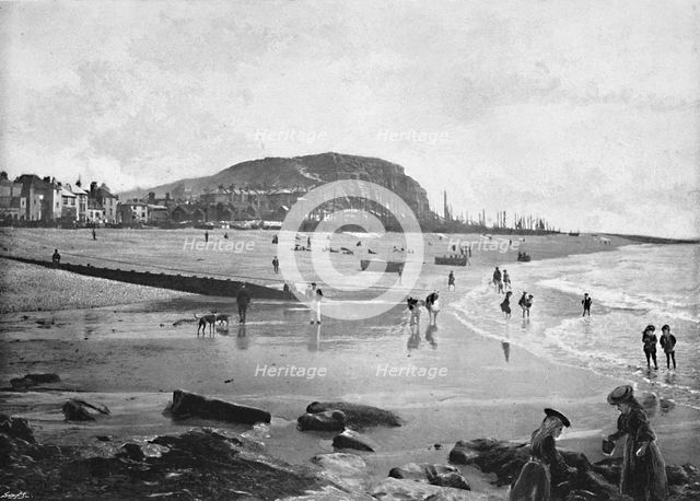 'Hastings Old Town and Beach', c1896. Artist: Carl Norman.