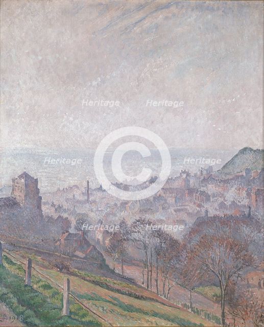 Hastings: Mist, Sun and Smoke, 1918. Artist: Lucien Pissarro.
