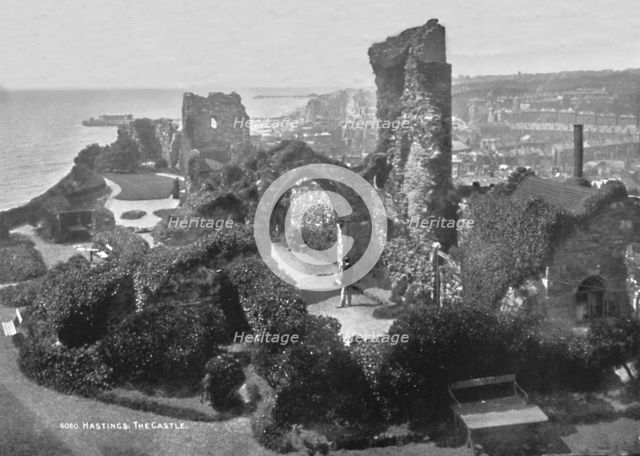'Hastings. The Castle', 1907. Artist: Photochrom Co Ltd of London.