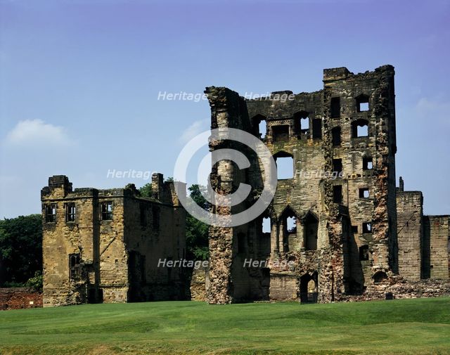 Hasting's Tower and the kitchen from the west, Ashby de la Zouch Castle, Leicestershire, 1993. Artist: Unknown