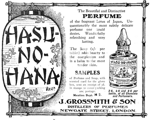 Hasu-no-hana - the Beautiful and Distinctive Perfume, 1909. Creator: Unknown.