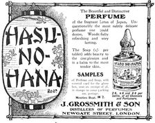 Hasu-no-hana - the Beautiful and Distinctive Perfume, 1909. Creator: Unknown