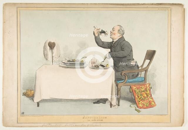 H(C)annibalism or an Irish Stew, August 5, 1833. Creator: John Doyle.