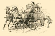 He called to the coachman to stop (1907). Creator: Unknown