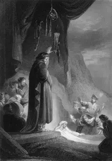 He cried with a loud voice, Lazarus, come forth 19th century. Creator: J Thomson