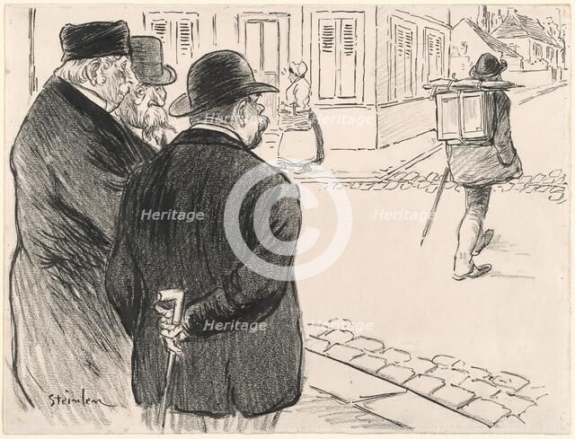 He Acts Like a Painter, late 19th-early 20th century. Creator: Theophile Alexandre Steinlen.