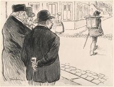 He Acts Like a Painter, late 19th-early 20th century. Creator: Theophile Alexandre Steinlen