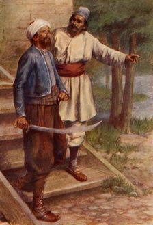 He asked the Era where he had hidden the thief 1917. Creator: Unknown