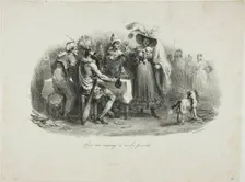 He Behaves for a Savage, 1830. Creator: Auguste Raffet
