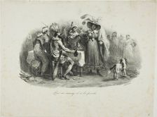 He Behaves for a Savage, 1830. Creator: Auguste Raffet