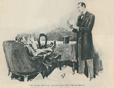He Broke The Seal And Glanced Over The Contents 1892. Artist: Sidney E Paget