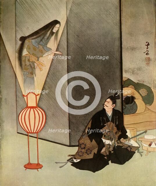 'He glared fiercely at the apparition...', 1919. Creator: Unknown.