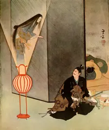 He glared fiercely at the apparition... 1919. Creator: Unknown