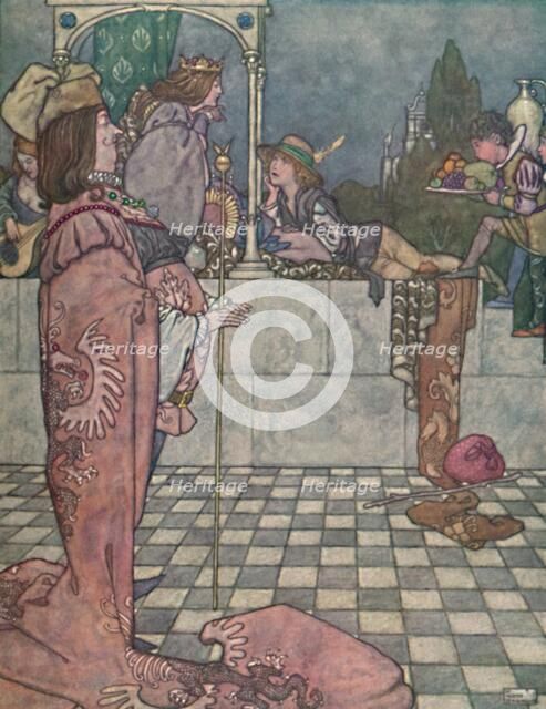 'He Did Not Come to Woo Her, He Said', c1930. Artist: W Heath Robinson.